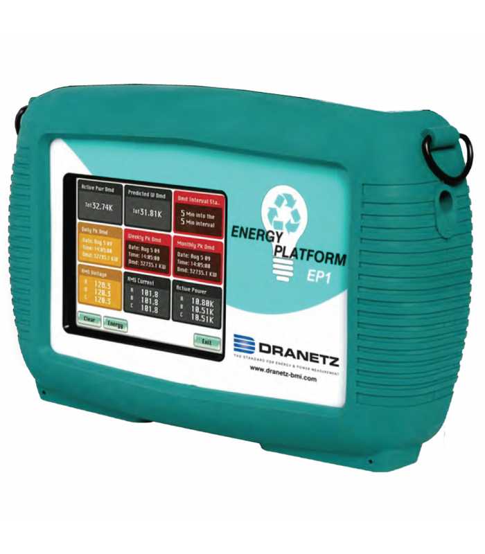 Dranetz Energy Platform EP1 Handheld Electrical Energy and Power Demand Analyzer