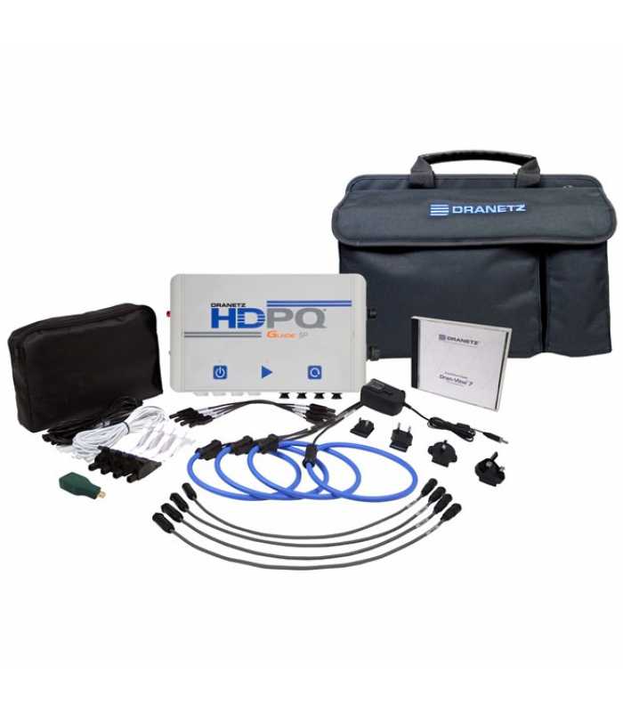 Dranetz HDPQ Guide SP [HDPQ-SPGAFLEX3KPKG] Single and Three Phase Power Quality Analyzer Kit , 30/300/3000Amp