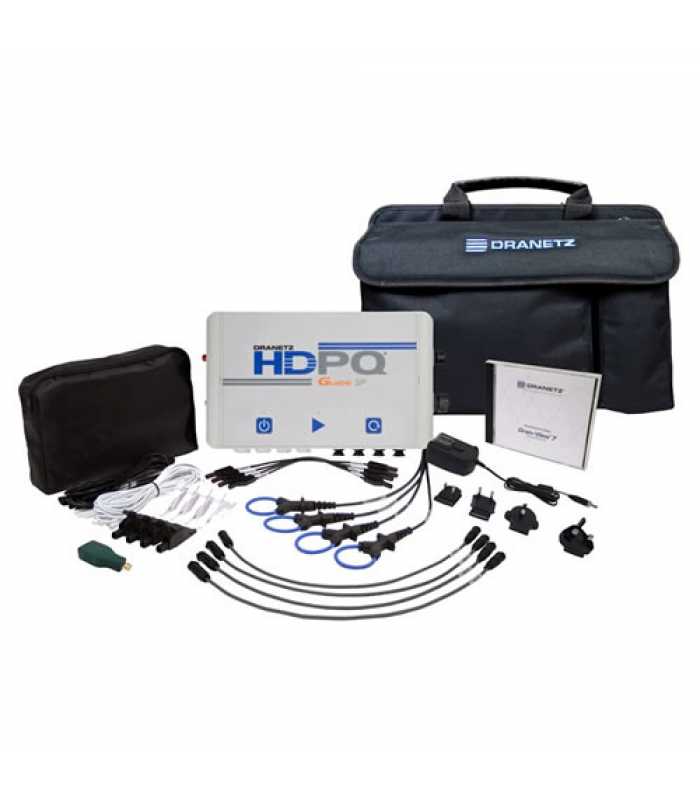 Dranetz HDPQ-SP Xplorer 400 [HDPQ-SPX4AFLEX6KPKG] Power Analyzer Kit, Three and Single Phase Flex Probe 60/600/6000Amp, 400 Hz