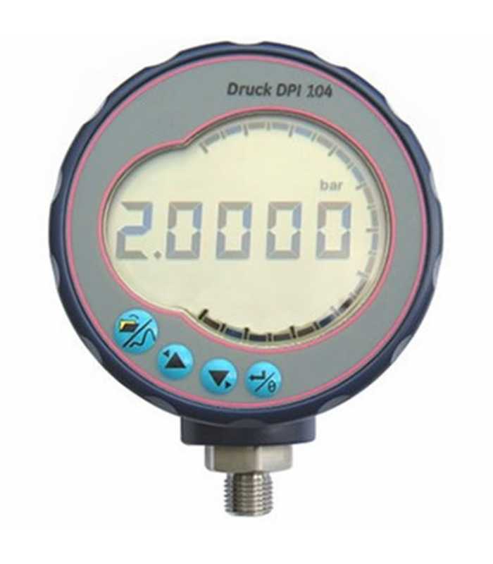 Druck DPI 104 [DPI104-2-30PSIA] Digital Pressure Gauge, 0 to 30 psi (2 bar) 0.05% FS Accuracy, Absolute Type, 1/4 NPT Male Pressure Port