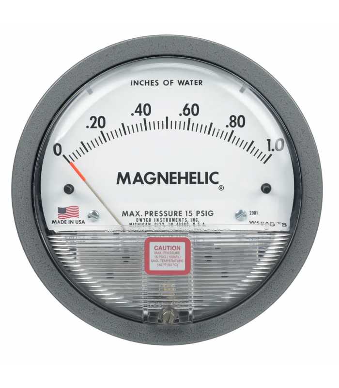 Dwyer 2000 Series Magnehelic Pressure Gauges (Inches of Water)