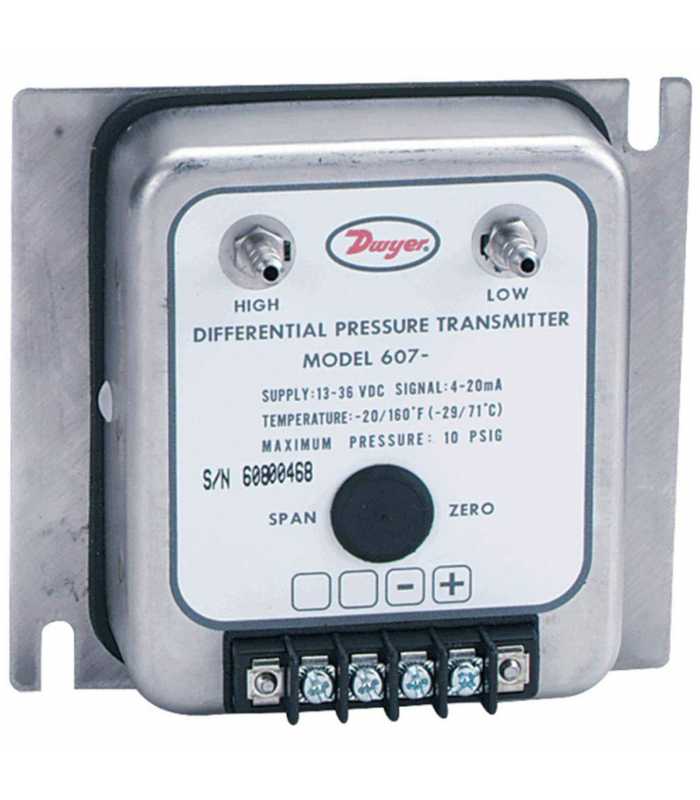 Dwyer 607 Differential Pressure Transmitters (Uni-directional)