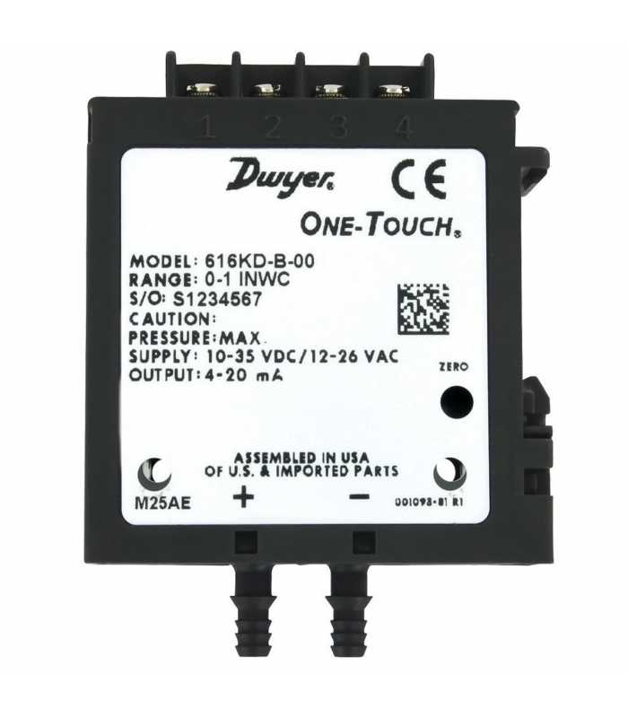 Dwyer 616KD Differential Pressure Transmitter