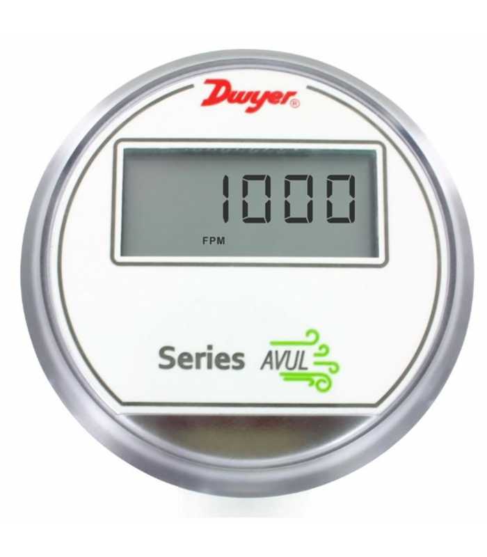 Dwyer AVUL [AVUL-5DM1-LCD] Air Velocity Transmitter, Analog & Modbus Communications, 5% Accuracy With LCD