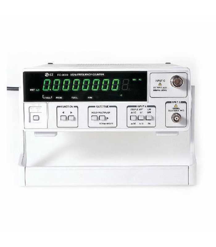 EZ Digital FC-3000 Frequency Counter with RS232C, 3GHz 9-Digit Led Period Total