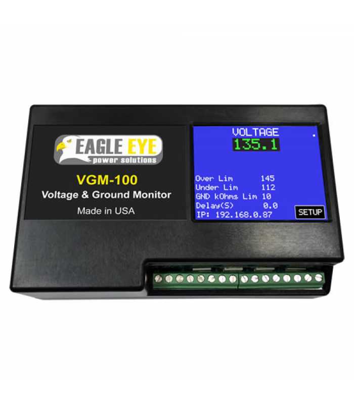 Eagle Eye VGM-100 [VGM-100-250V] Battery Ground Fault & Voltage Dual Monitor for 250V DC Applications*DIHENTIKAN*