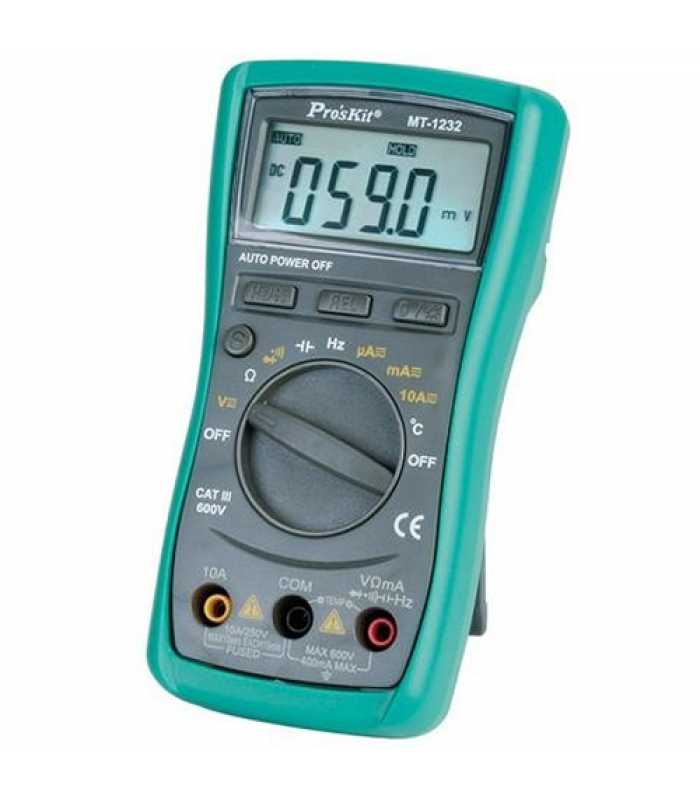 Eclipse Tools MT-1232 [MT-1232] High Precision & Resolution Handheld Digital Multimeter with Stand