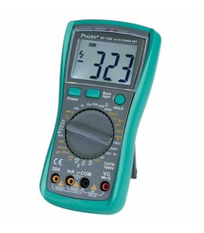 Eclipse Tools MT-1280 [MT-1280] Digital Multimeter with Large Display for Labs, Factories, and Families