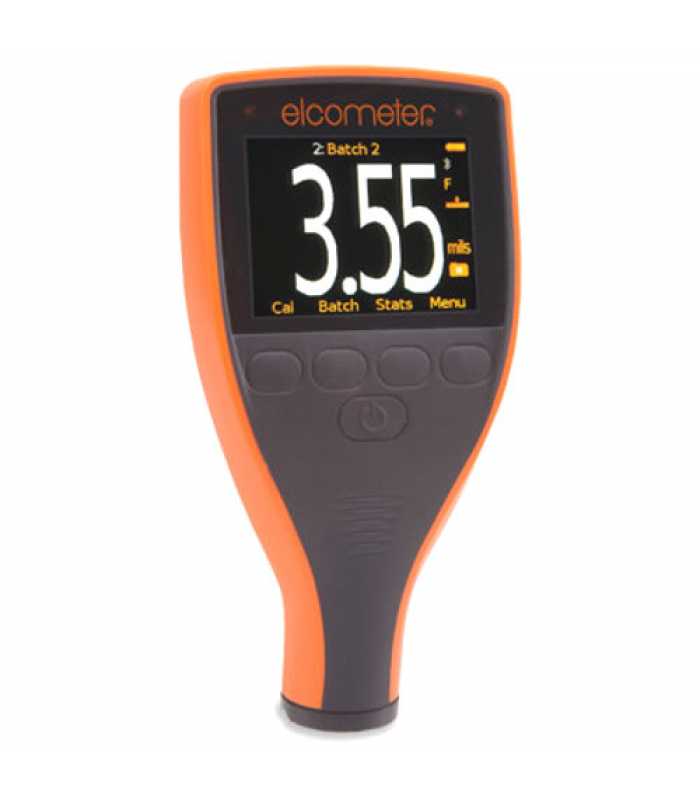 Elcometer 456 [A456CFNFTI1] Scale 1 Model T Ferrous/Non-Ferrous Coating Thickness Gauge with Integral Probe, 0-60 mils (0-1500µm)