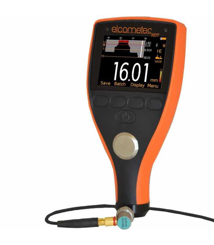 Elcometer PTG8 [PTG8BDL] Ultrasonic Precision Thickness Gauge Data Logging Without Transducer