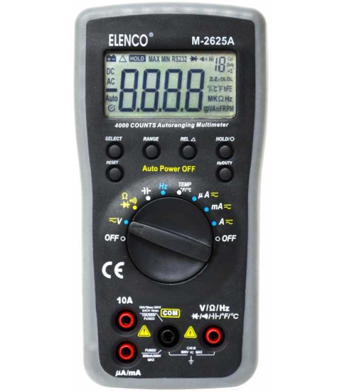 Elenco M2625A [M-2625A] 4000 Count Digital Multimeter