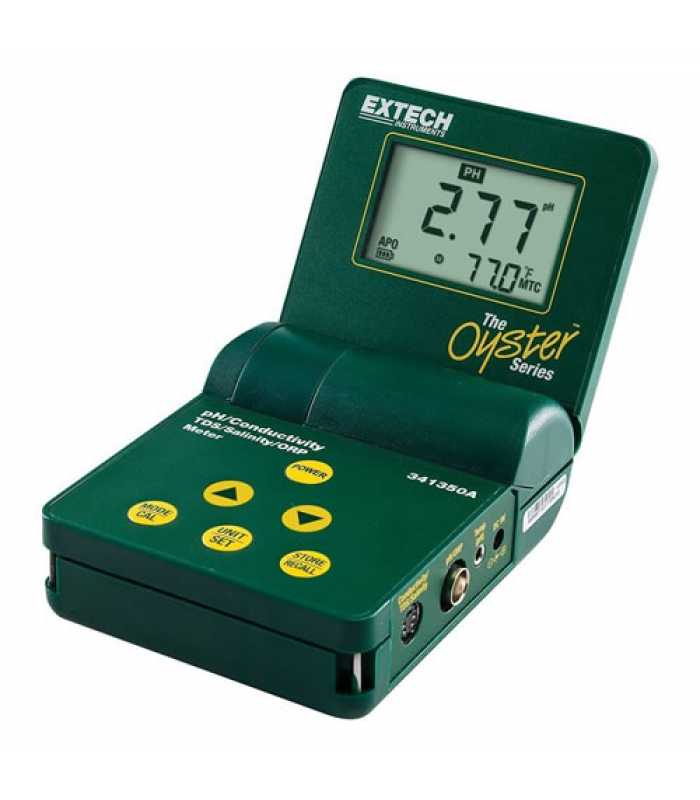 Extech Oyster Series 341350A-P [341350A-P-NIST] pH / Conductivity / TDS / ORP / Salinity Meter with NIST Calibration