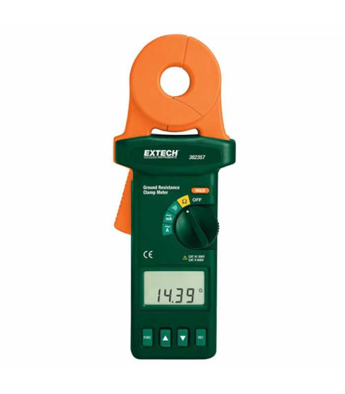 Extech 382357 [382357-NIST] Clamp-on Ground Resistance Tester with NIST Calibration