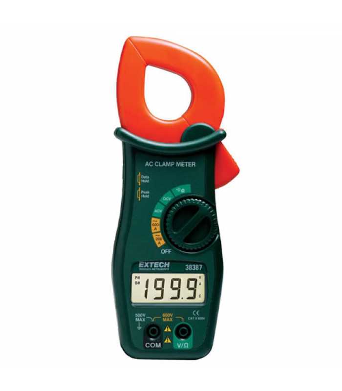 Extech 38387 [38387] 600A AC Clamp + MultiMeter *DISCONTINUED SEE MA440*