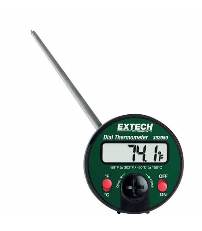Extech 392050 Penetration Stem Dial Thermometer, ‐58 to 302°F (‐50 to 150°C)