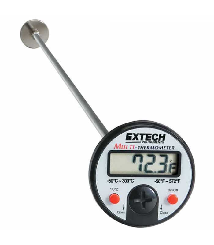 Extech 392052 Flat Surface Stem Dial Thermometer -58 to 572°F(-50 to 300°C)