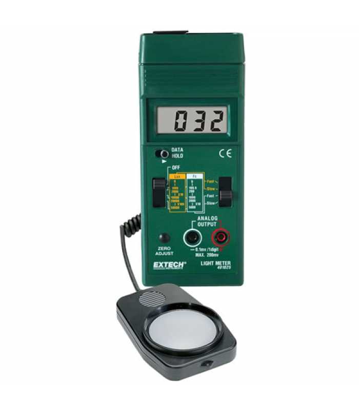 Extech 401025-NIST Foot Candle/Lux Light Meter w/ NIST Calibration