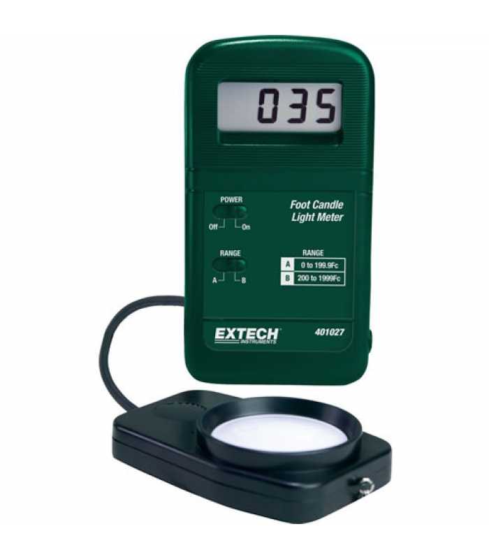 Extech 401027-NIST Pocket-Size Foot Candle Light Meter w/ NIST Calibration