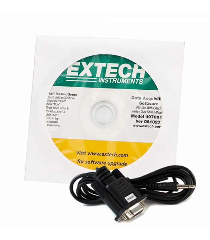 Extech 407001 Data Acquisition Software For Heavy Duty Series Meters*DISCONTINUED SEE Extech 407001-USB*
