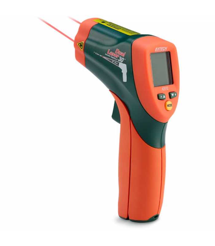 Extech 42512 [42512-NIST] Dual Laser InfraRed Thermometer, -58 to 1832°F (-50 to 1000°C) with NIST Calibration