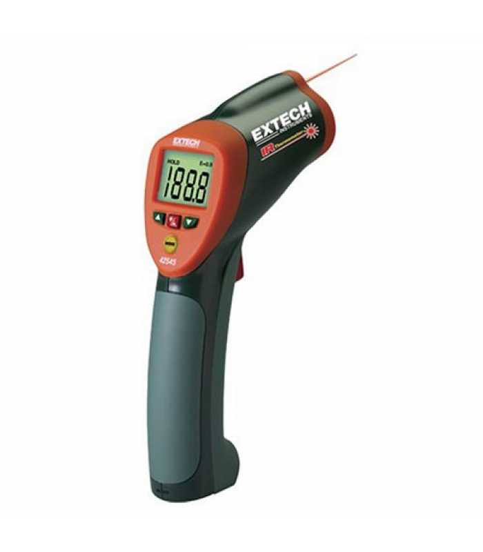 Extech 42545 [42545-NIST] High Temperature IR Thermometer, -58°F to 1832°F (-50°C to 1000°C) with NIST Calibration