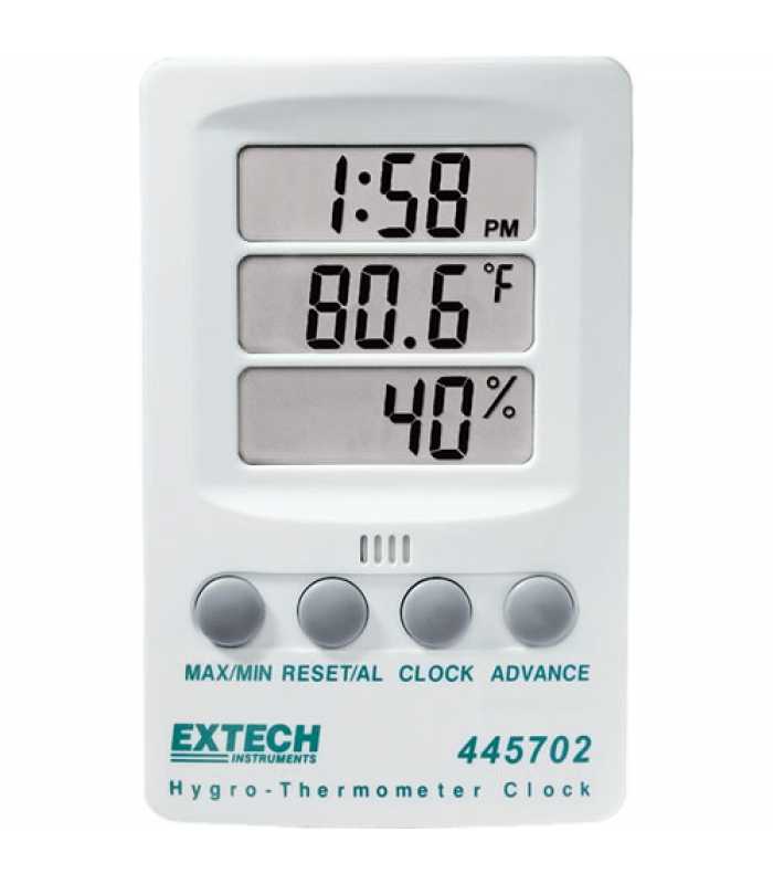 Extech 445702 [445702] Hygro-Thermometer Clock