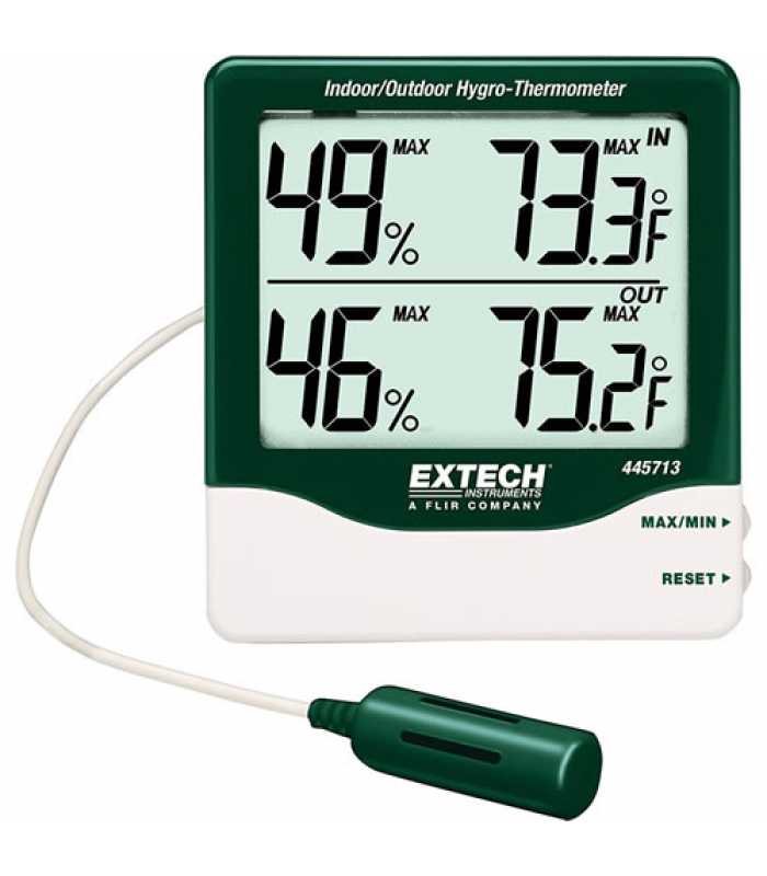 Extech 445713 [445713] Big Digit Indoor/Outdoor Hygro-Thermometer