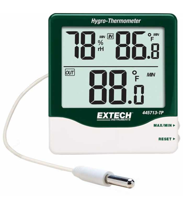Extech 445713-TP [445713-TP] Big Digit Indoor/Outdoor Hygro-Thermometer