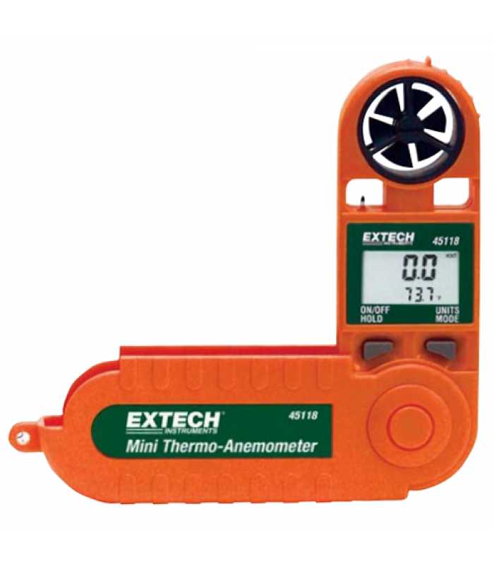 Extech 45118 Mini Waterproof Thermo-Anemometer with Air Velocity, Temperature and Windchill