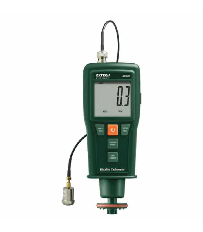 Extech 461880 [461880-NIST] Vibration Meter & Laser/Contact Tachometer with NIST Calibration