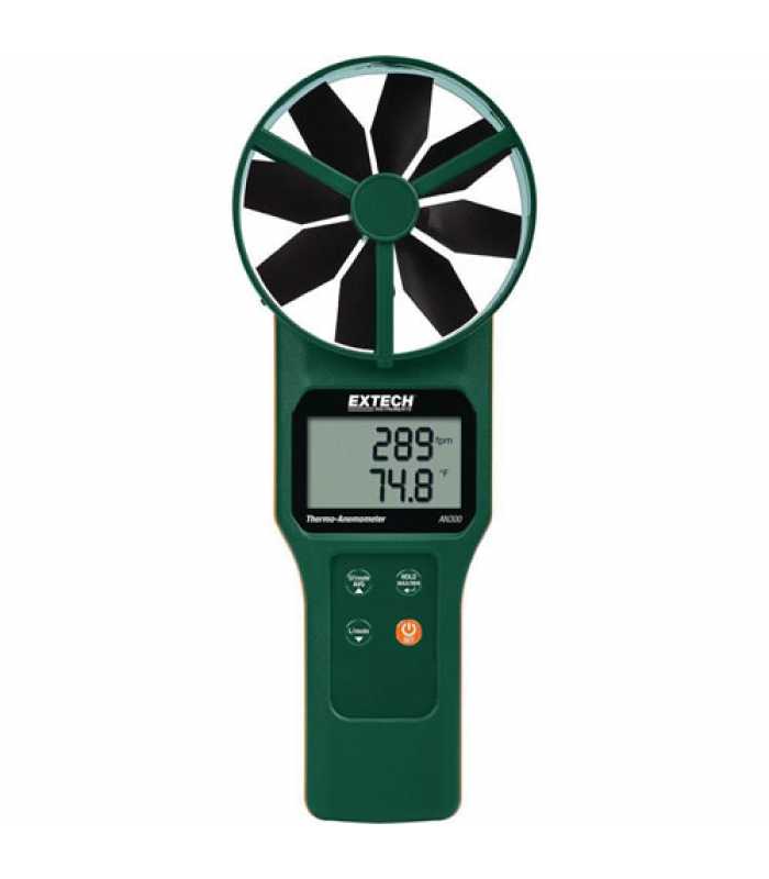 Extech AN300 [AN300-NIST] Large Vane CFM/CMM Thermo-Anemometer with NIST Calibration