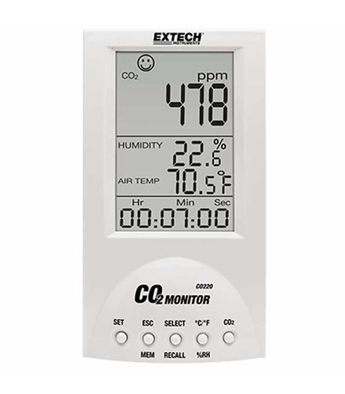 Extech CO210 Desktop Indoor Air Quality CO2 Monitor/Datalogger