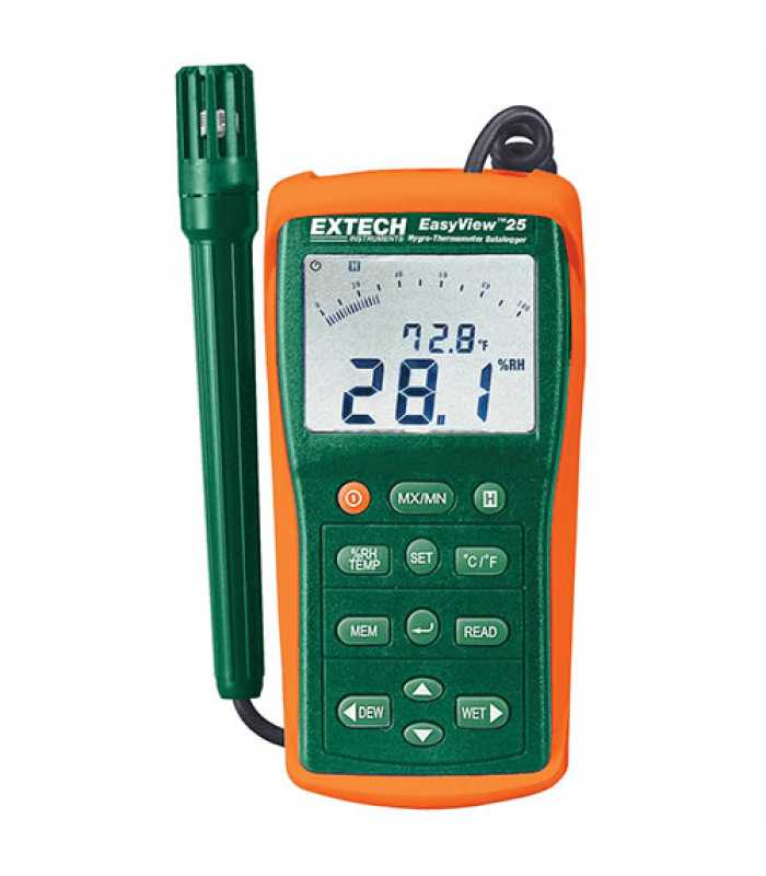 Extech EA25 [EA25-NIST] EasyView™ Hygro-Thermometer and Datalogger with NIST Calibration