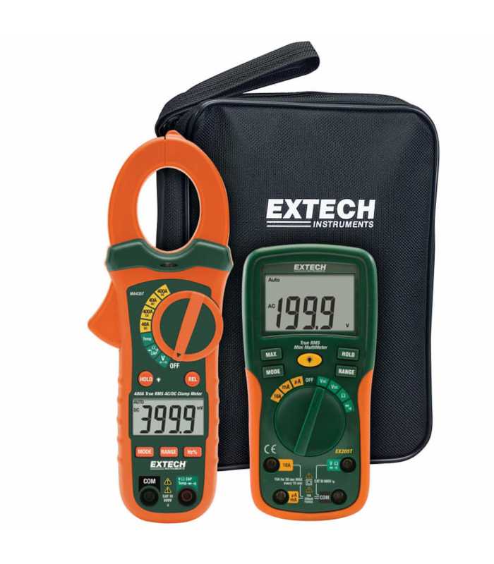 Extech ETK-35 [ETK35] Electrical Test Kit with TRMS AC/DC Clamp Meter *DISCONTINUED SEE EX350 Or MA445*