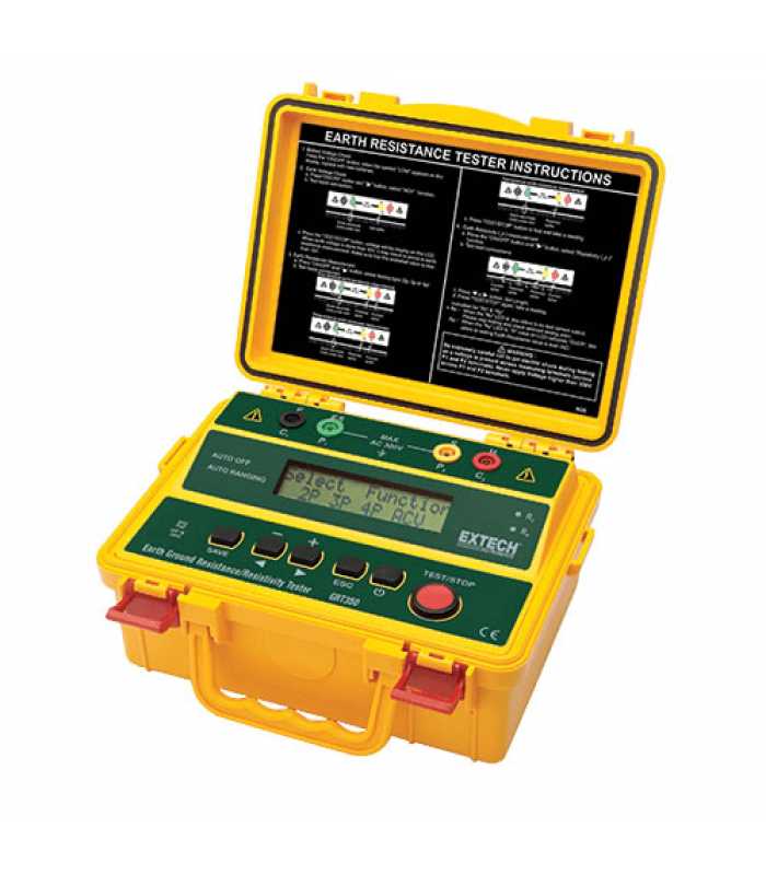 Extech GRT350 4-Wire Earth Ground Resistance/Resistivity Tester
