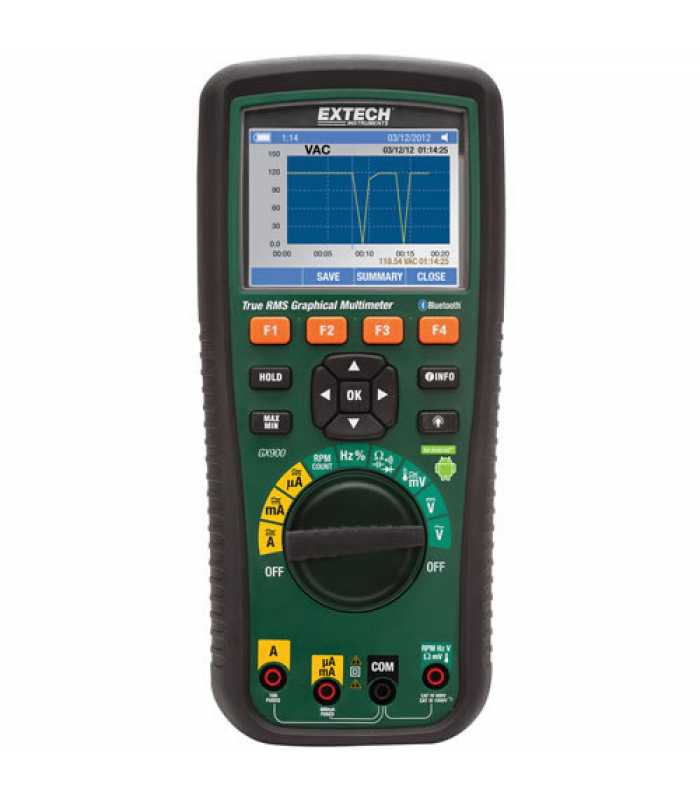 Extech GX900 [GX900] True RMS Graphical MultiMeter with Bluetooth®