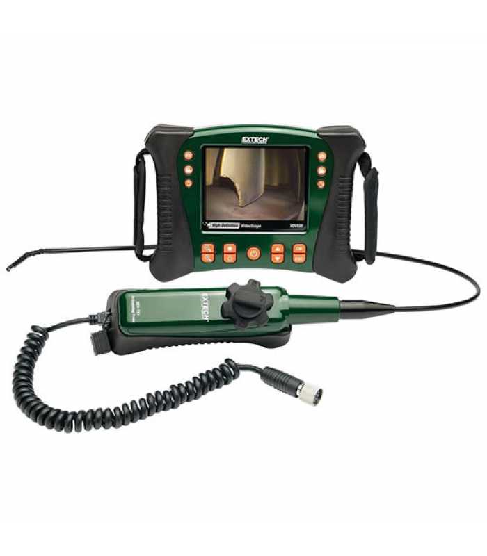Extech HDV600 [HDV640] VideoScope Video Inspection Camera with Wired Handset & 6mm Semi-Rigid, Articulating (240°) Probe (1m)
