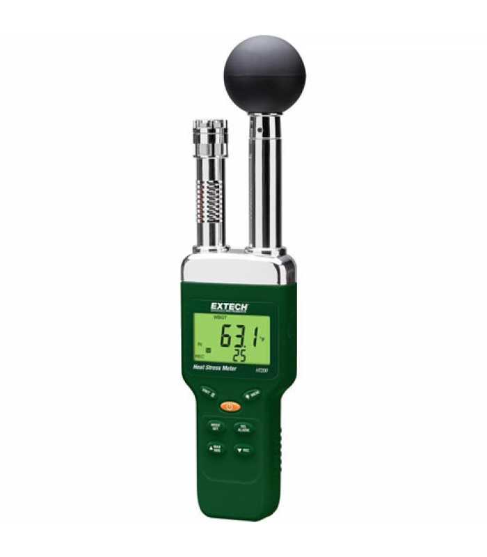 Extech HT200 Heat Stress WBGT (Wet Bulb Globe Temperature) Meter