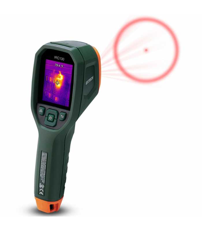 Extech IRC130 Thermal Imager Infrared (IR) Thermometer with MSX, -13 to 1202°F (-25 to 650°C)
