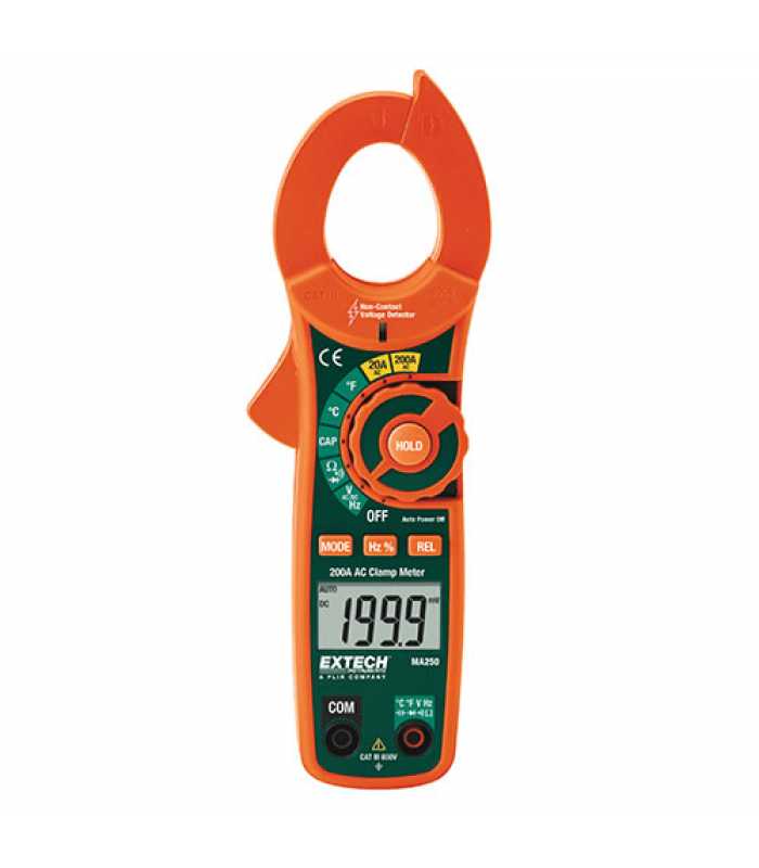 Extech MA-250 [MA-250] 200A AC Clamp Meter + NCV *DISCONTINUED*