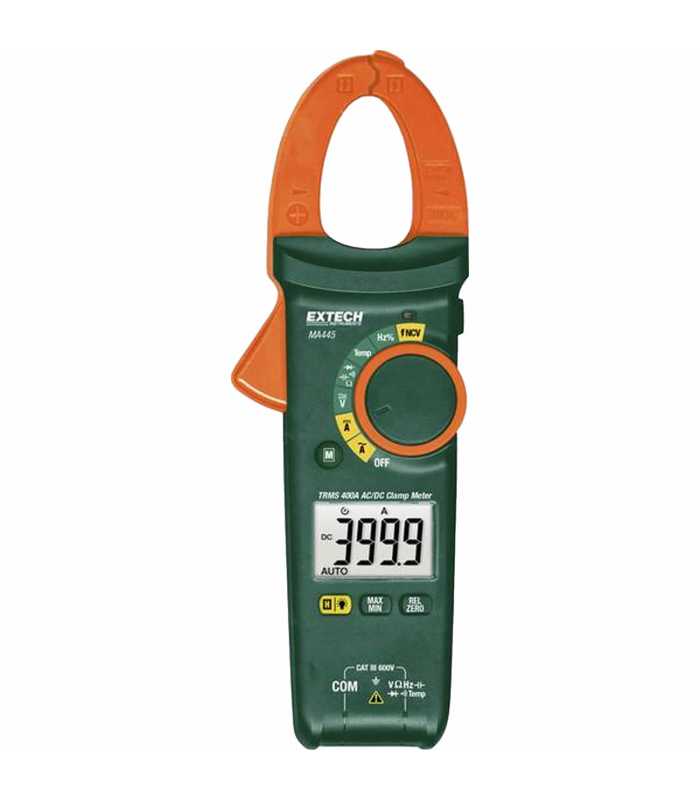 Extech MA445NIST [MA445-NIST] 400A True RMS AC/DC Clamp Meter + NCV with NIST Calibration