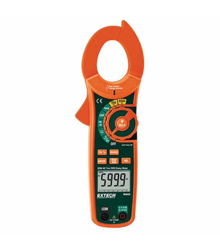 Extech MA-620 [MA620] 600A True RMS AC Clamp Meter + NCV *DISCONTINUED SEE EX650*