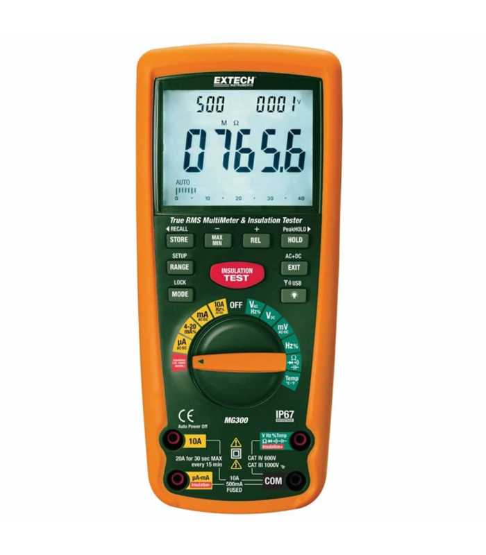 Extech MG302 [MG302] 13 Function True-RMS Multimeter/Insulation Tester with 433MHz