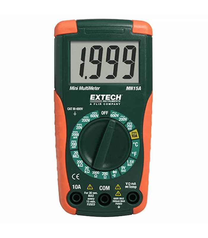 Extech MN15A [MN15A] Digital Mini MultiMeter (DISCONTINUED SEE MN35)