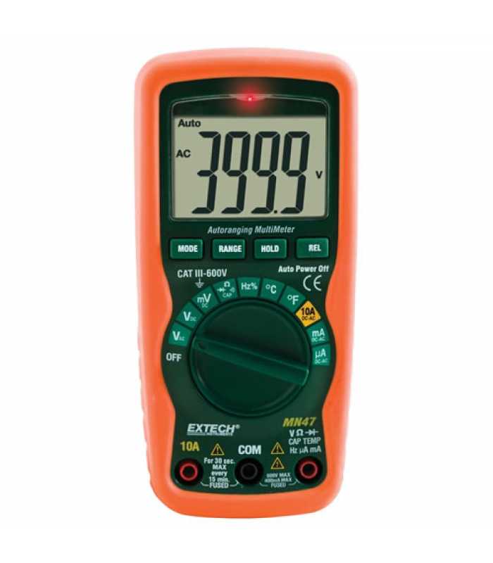 Extech MN47 12 Function Compact MultiMeter + NCV