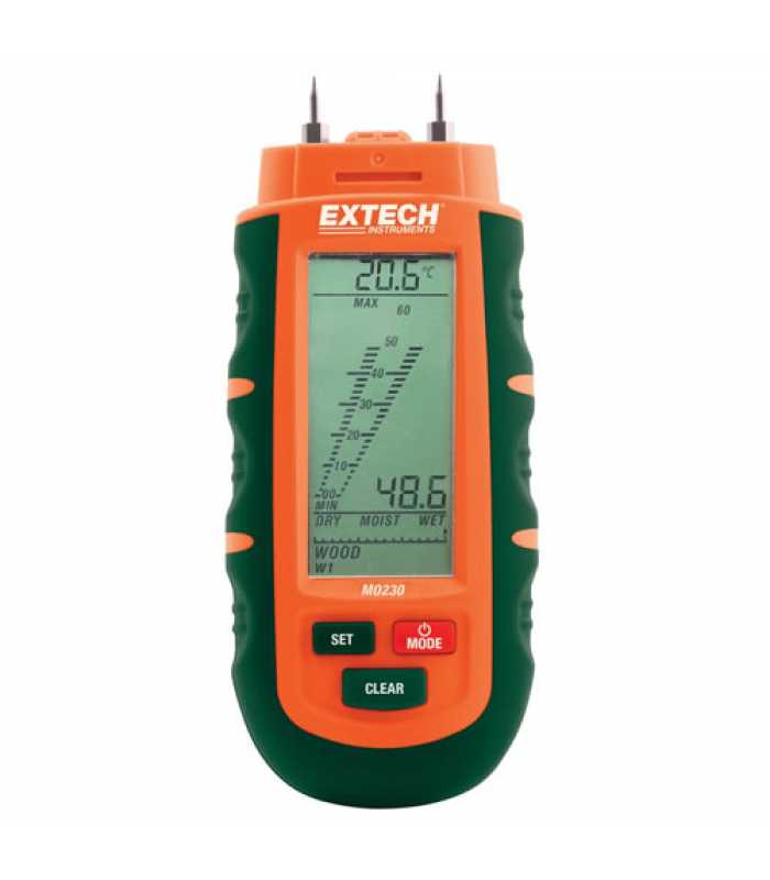 Extech MO230 Pocket Moisture Meter with Large LCD