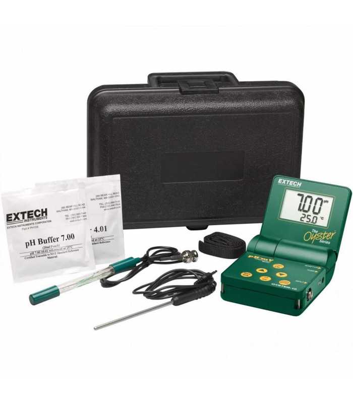 Extech Oyster-16 pH/mV/Temperature Meter Kit with RTD Temperature Probe