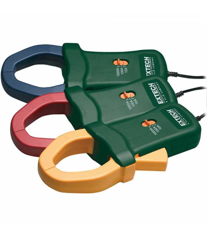 Extech PQ3120 Current Clamps, 1000A, Set of 3
