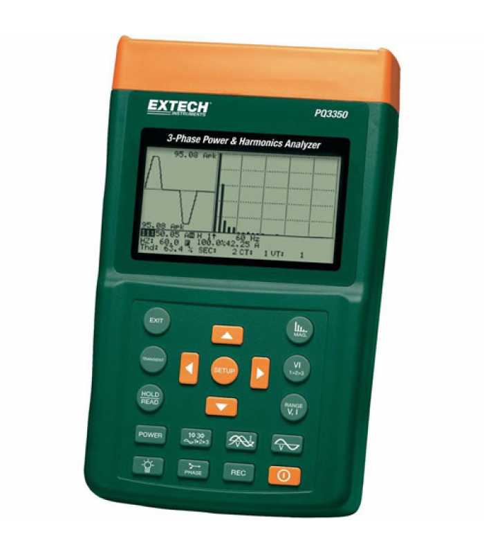Extech PQ3350 3-Phase Power & Harmonics Analyzer