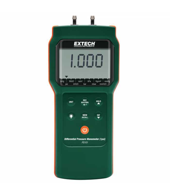 Extech PS101 [PS101] Differential Pressure Manometer (1psi)